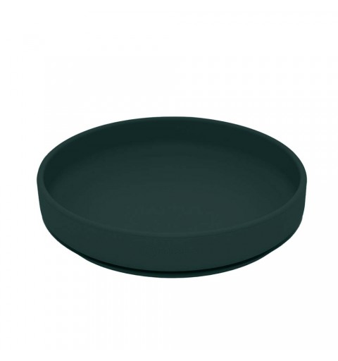 Petite&Mars Take&Match - silikonowy talerzyk z przyssawką 6m+ | Misty Green